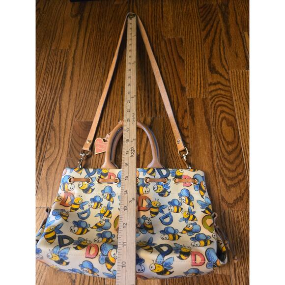Dooney & Bourke Vintage Bumble Bee Print Convertible Tote Bag & Crossbody Purse - Picture 16 of 16